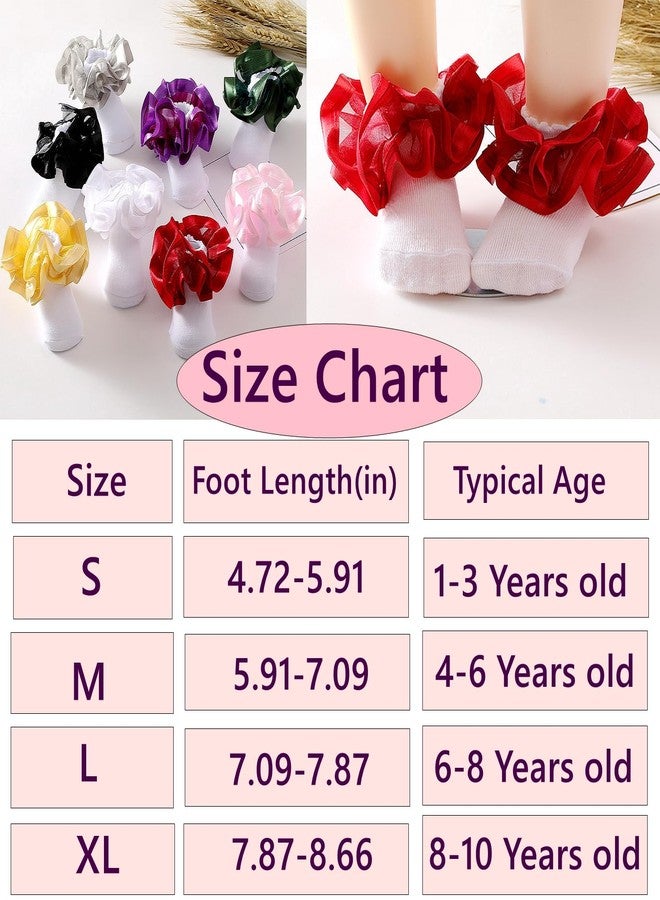 Hopply 3D Three-dimensional Ruffled Lace Cotton Socks,Cute Double Big Lace Dress Princess Socks for Girls - Image 4